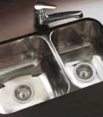 Pileta de Cocina R63/18 Doble Acero 304 bajo mesada Johnson - Imagen de 2