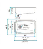 Pileta Simple E60A Johnson - Imagen de 2