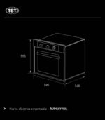 Horno Electrico Tst Empotrable Ruphay 30-60 - Imagen de 3