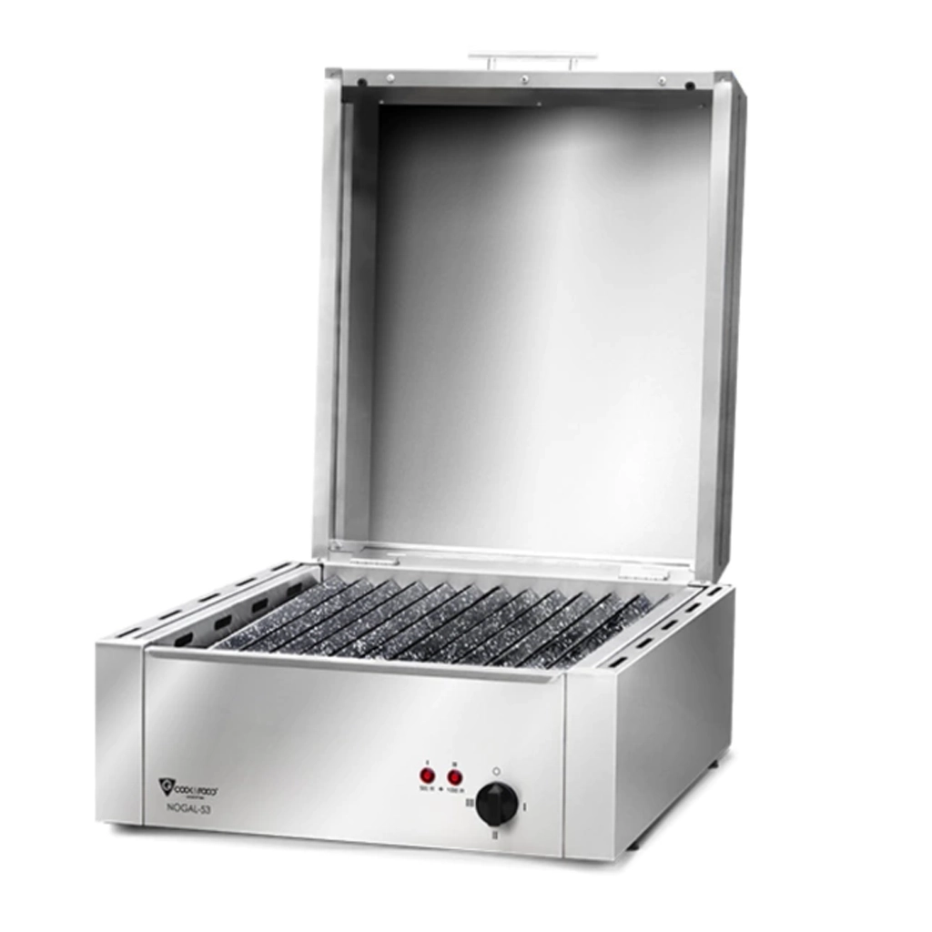 sku-40855-4 Parrilla Electrica Nogal Acero Inoxidable TST 420-53 - Imagen de 1